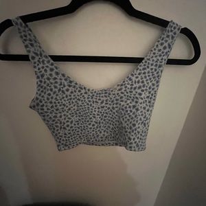 Brandy Melville Blue Leopard Lydia Tank